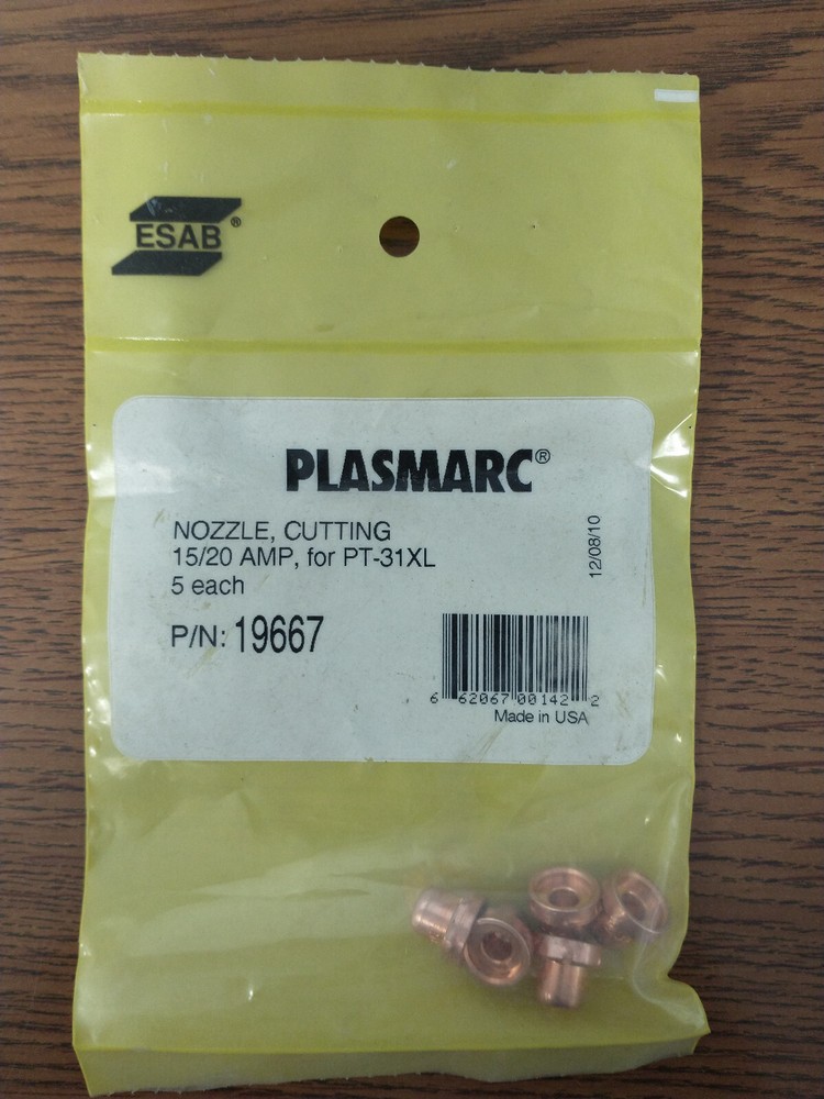 5ea ESAB 19667 NOZZLE 15/20 AMP
