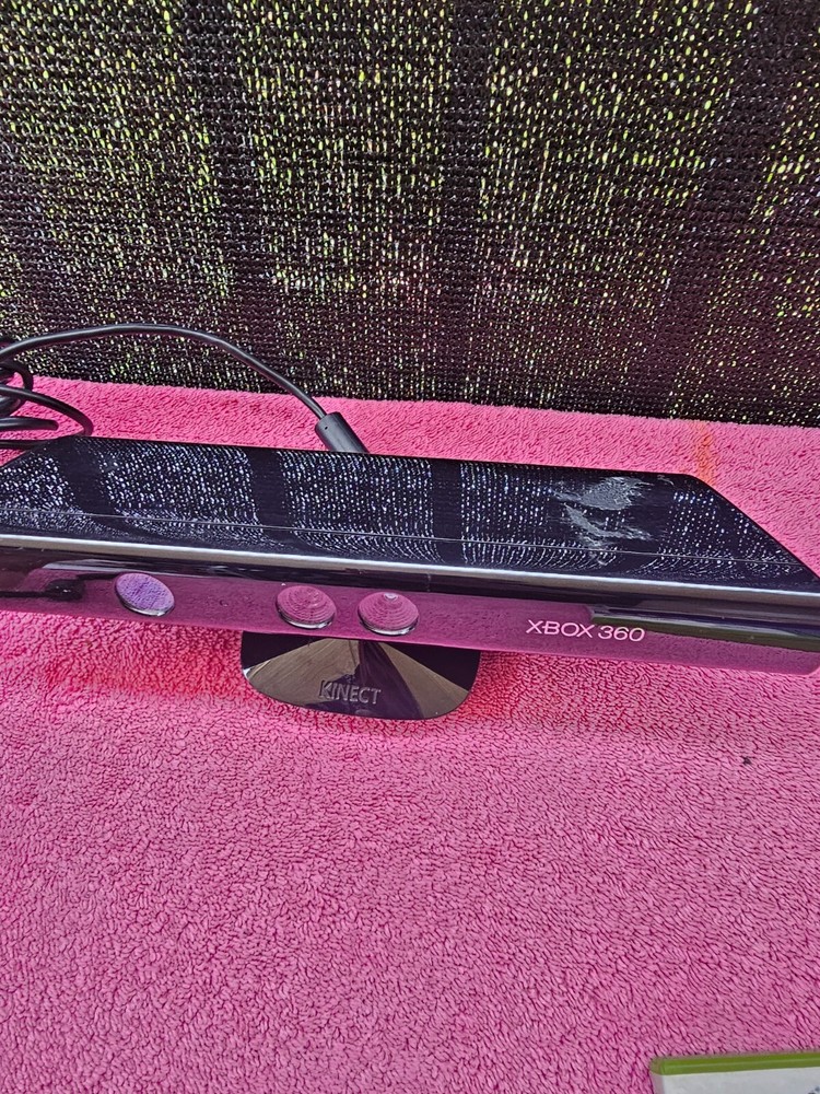 Xbox 360 Kinect Sensor Bar With Madden NFL 13 & Kinect Adventures Lot Bundle