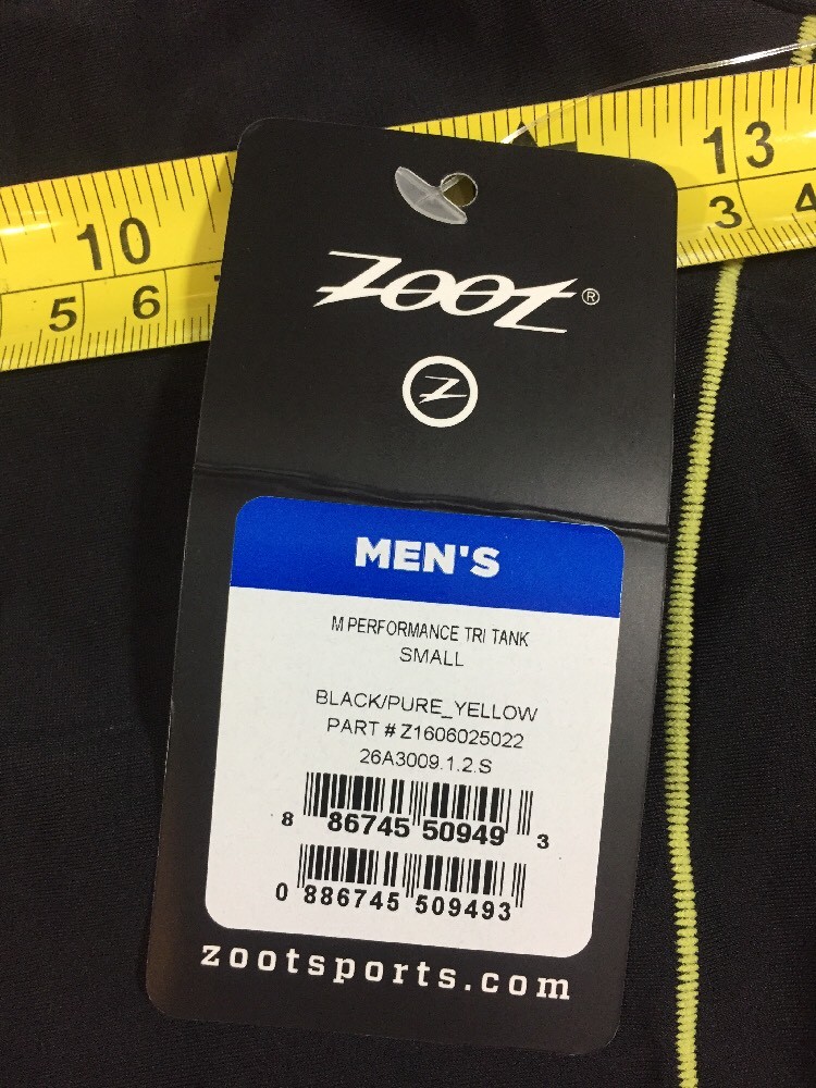 Zoot Mens Performance Tri Top Small S (6092)