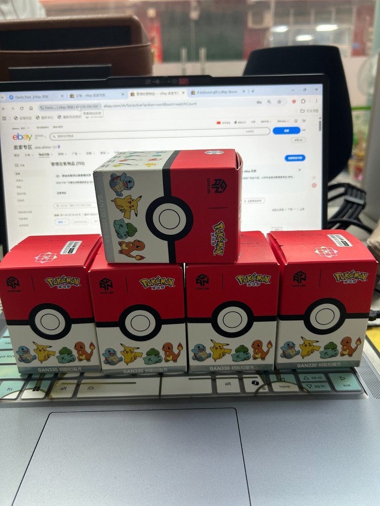 GAN 330 Pokémon Mini Magic Keychain Cube Pikachu Version New