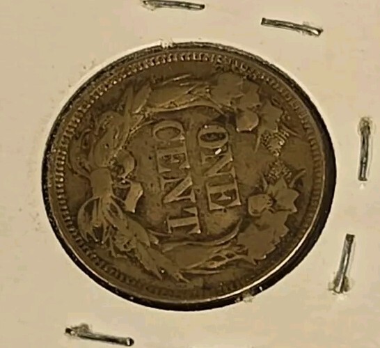 1857 U.S 1C Flying Eagle Cent Penny