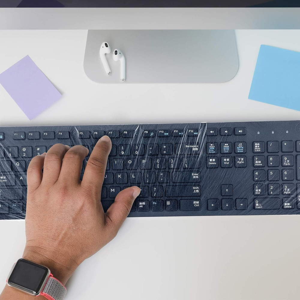 30 Pcs Universal Disposable Keyboard Protector Cover 0.025Mm Wipeable Fully Cove