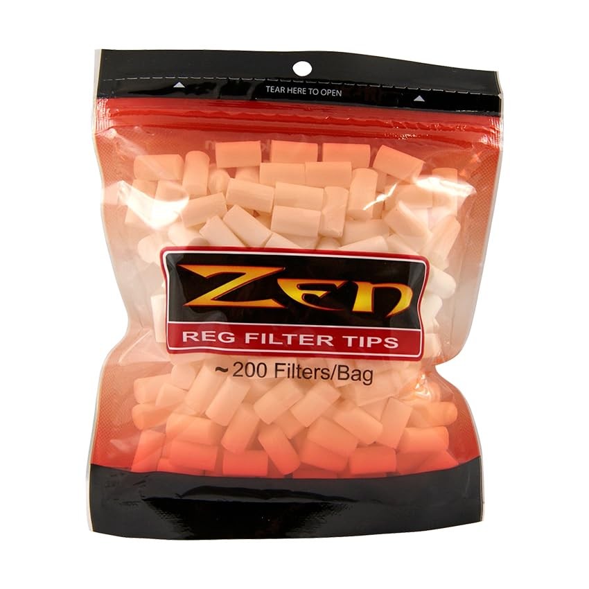 Zen Cigarette Filter Tips Bundle - 5 Bags - 1000 Filter Tips - Regular