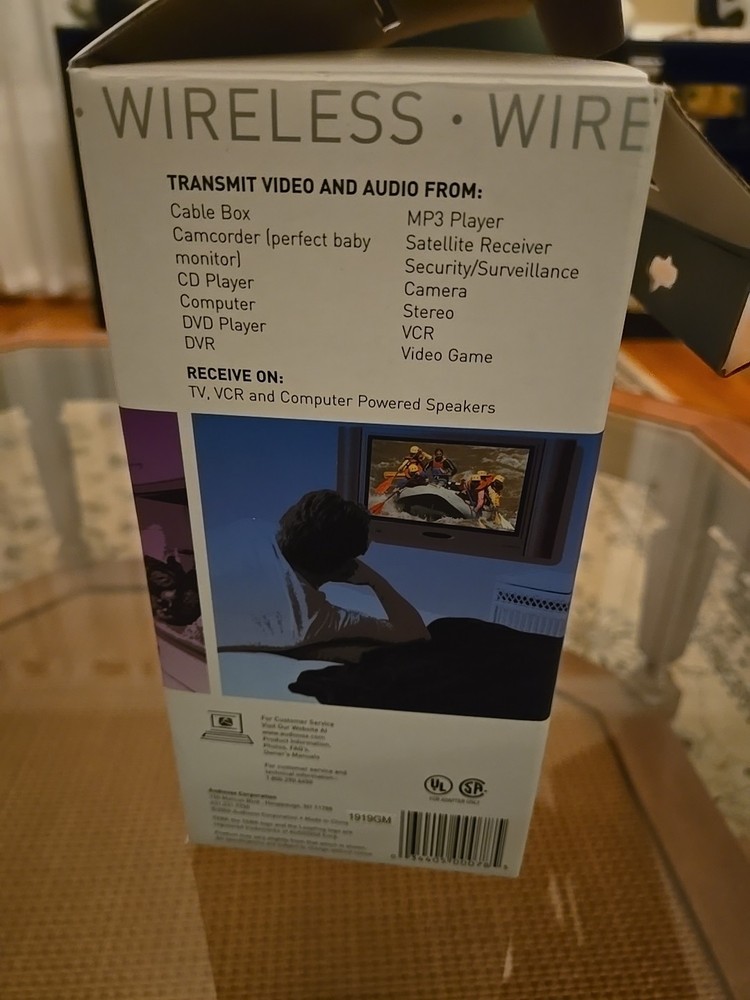 Terk Wireless A/V Transmitter & Receiver LF-30S Digital Media Streamer READ!