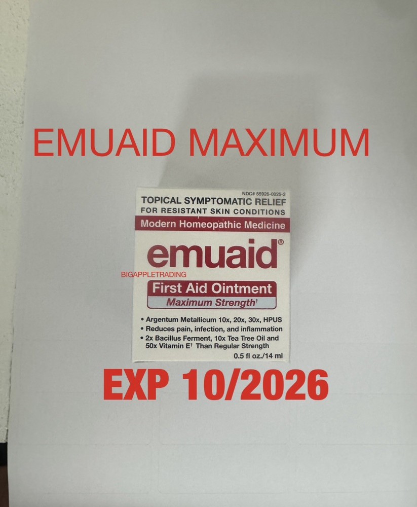 READ DESCRIPTION!⭐️ EMUAID EmuaidMAX First Aid Ointment - 0.5oz.