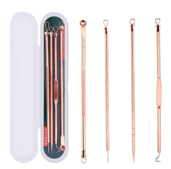 Premium Quality 4 pcs Acne Blackhead Removal Needles Stainless