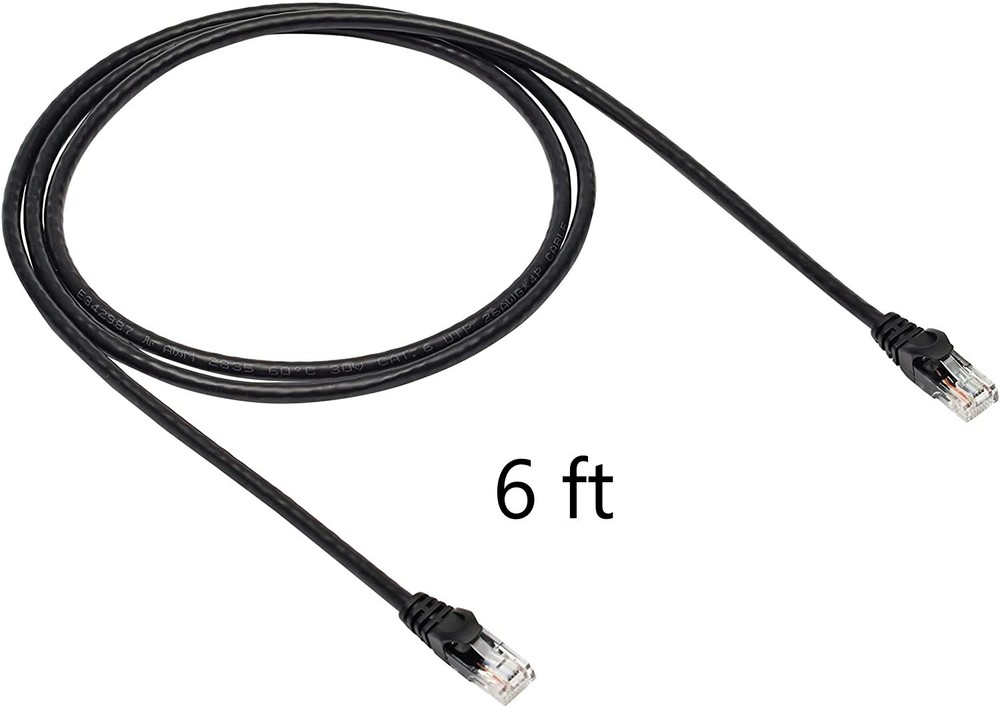 Generic 6 ft CAT6 Ethernet Cable - Colors Vary