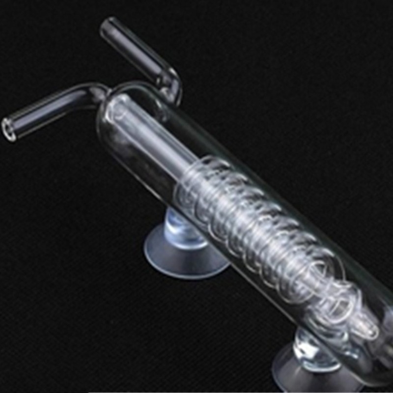 Glass CO2 Diffuser Bubble Counter for Aquarium Easy Fix by Suction Cups