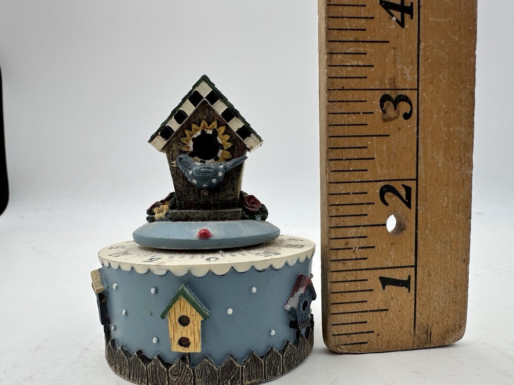 Vintage Birdhouse Kitchen Timer Working Resin M2
