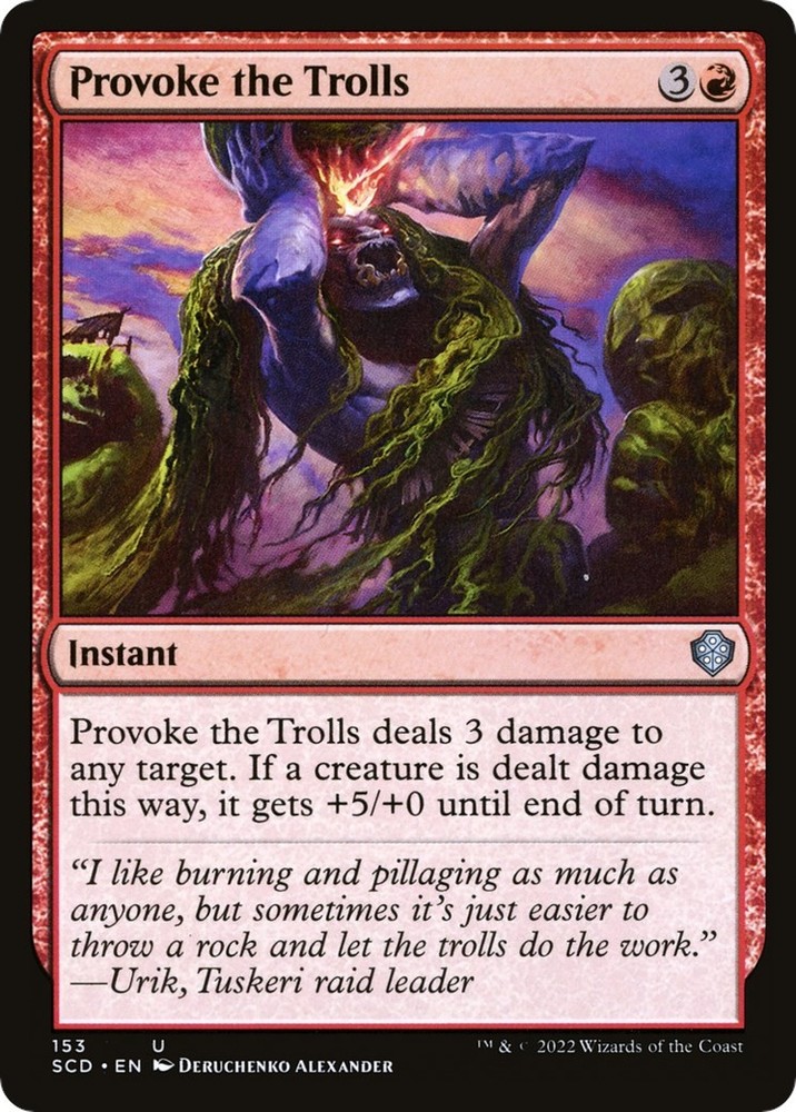 Provoke the Trolls Starter Commander Decks 153 MTG LP