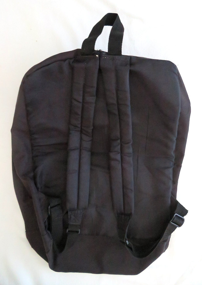 HARVARD 4 Section Backpack Schoolbag Book Bag Black EUC