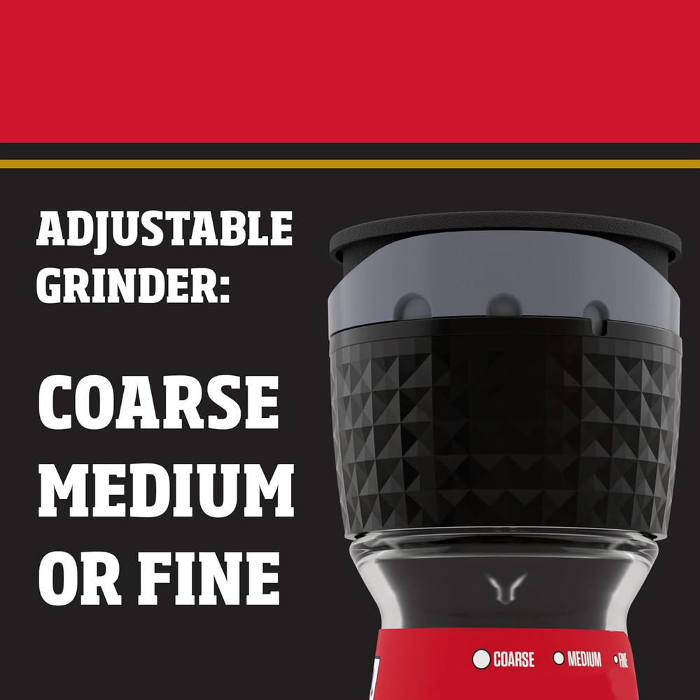 Premium Black & White Peppercorn Adjustable Grinder, 1.26 oz