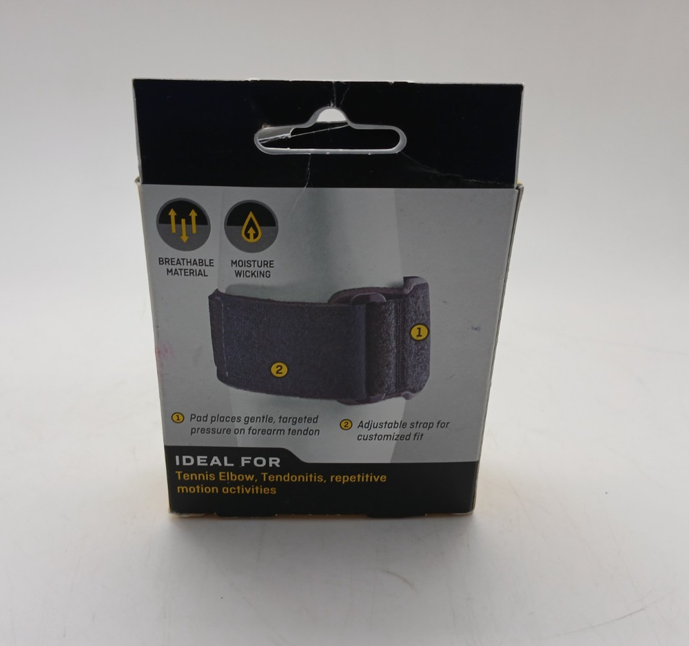 FUTURO Tennis Elbow Strap 45975 – Adjustable Support Brace, Black