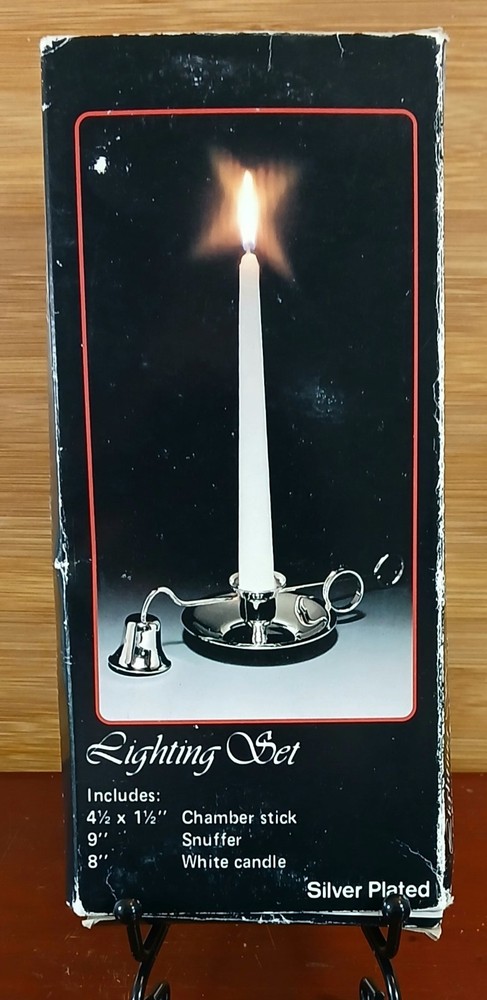VTG Lighting Set-Includes Chamber Stick and Snuffer - Preowned