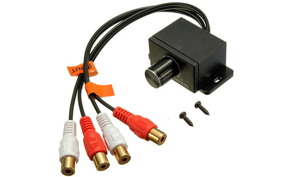 RCA Stereo Volume Controller For Amp Preamp Speaker CD Player - No Power Needed