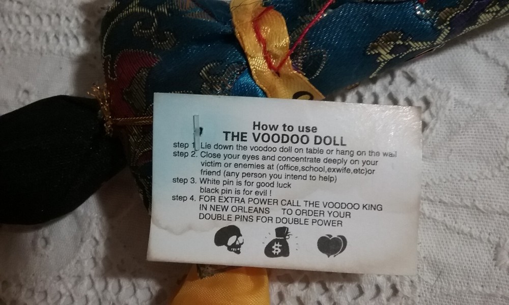 Handmade Straw Voodoo Doll 9"