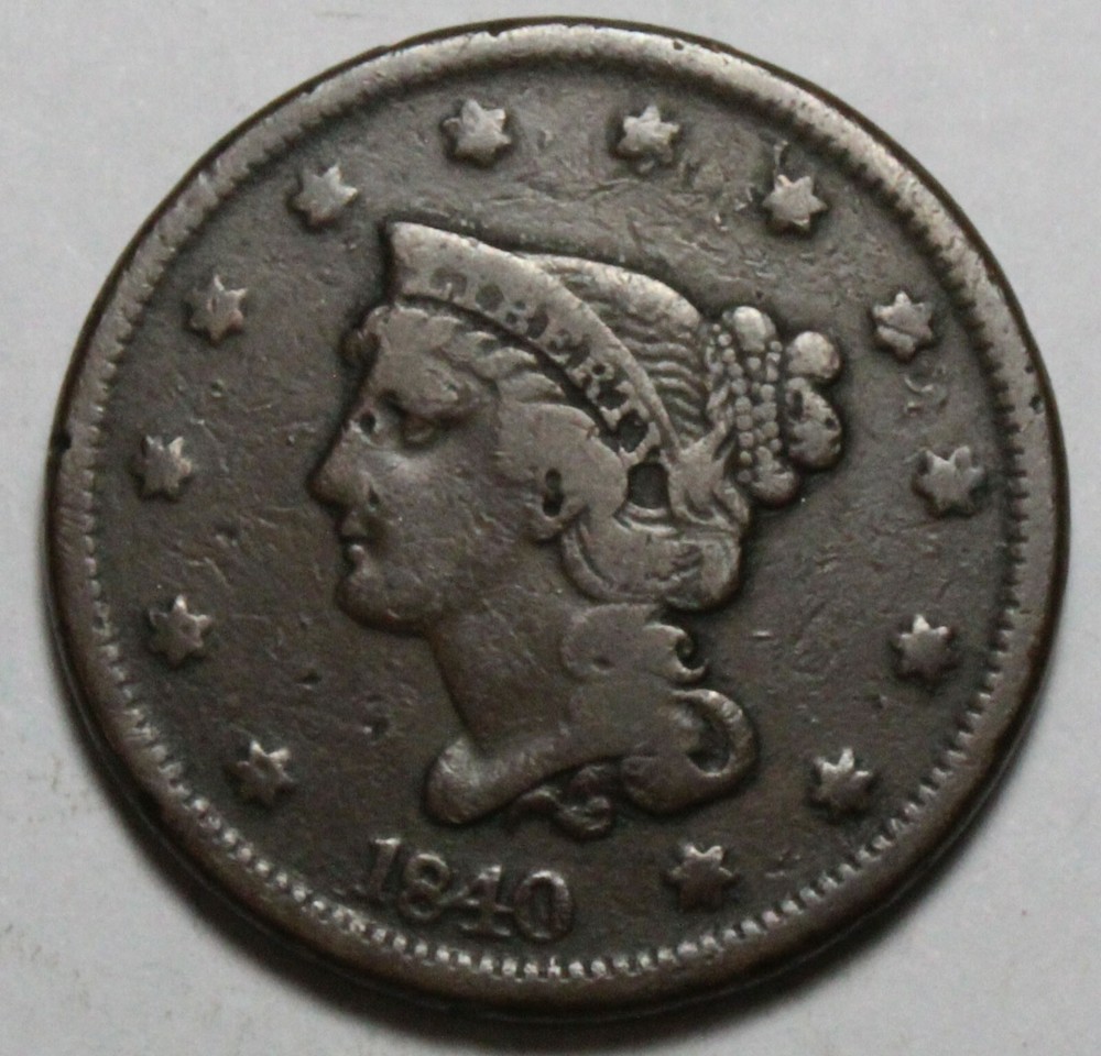1840 Large Cent LW871