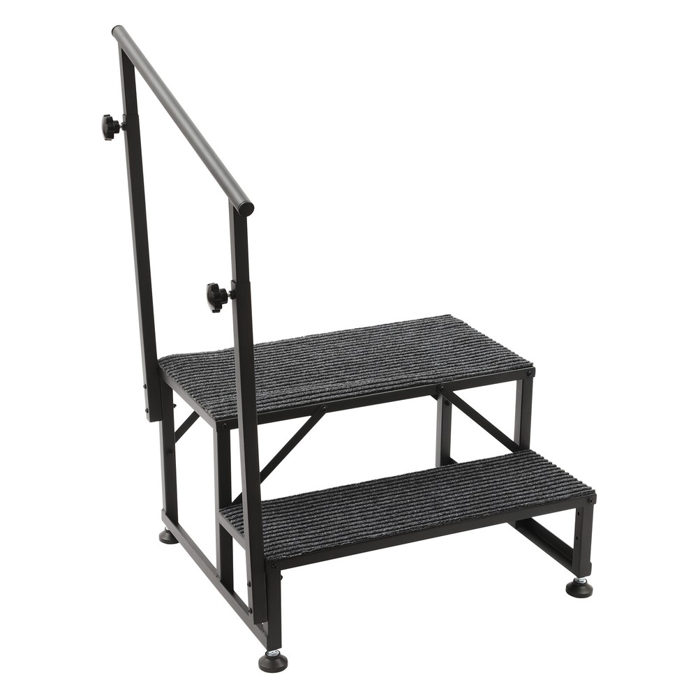 2-Step Ladder with Handrails for Pool and Home Use, Durable & StableUS