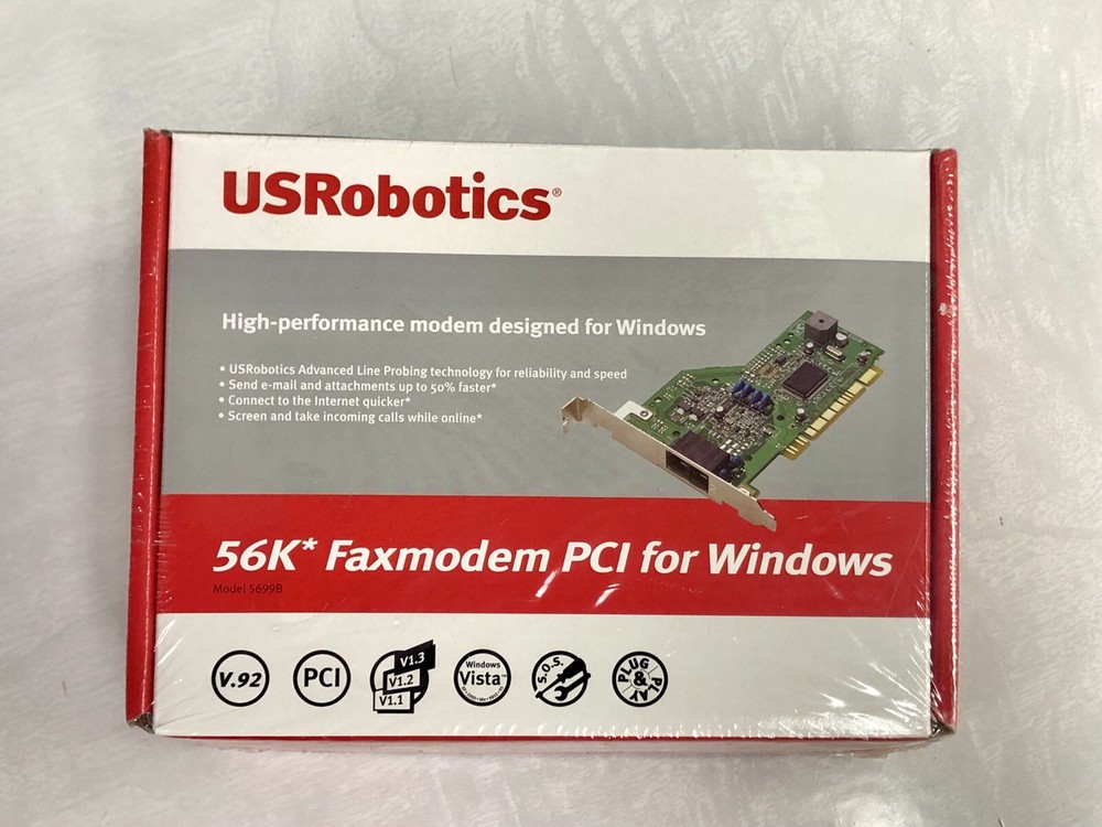 US Robotics 56k Faxmodem PCI For Windows (V.92) 5699B