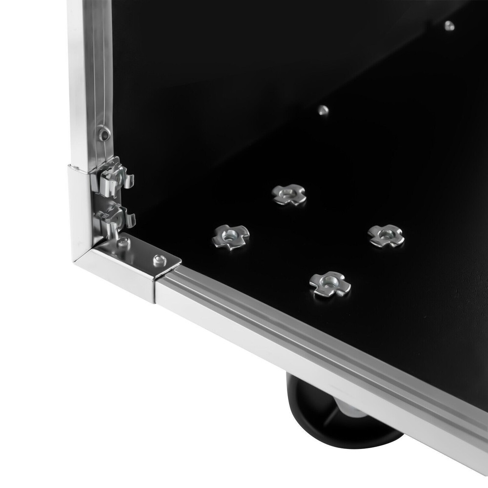 16U Server Rack Open Frame Rolling Network Data Rack 19 inch w/ Casters 4 Post!