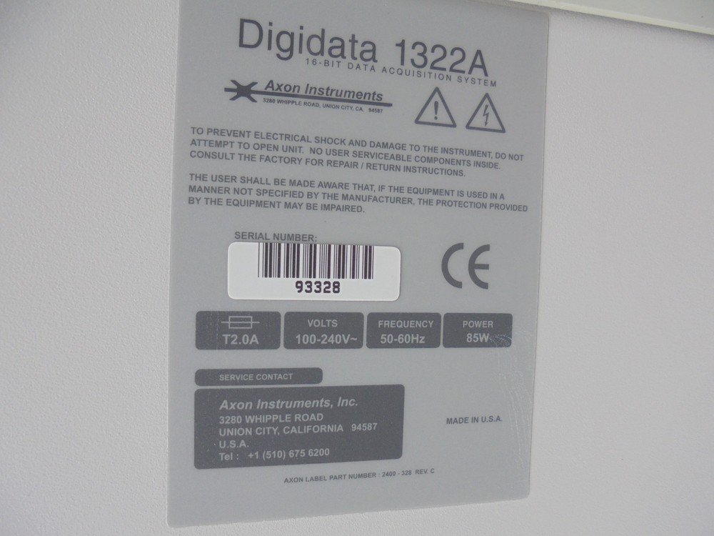 Axon Instruments Digidata 1322A 16 Bit Data Acquisition System