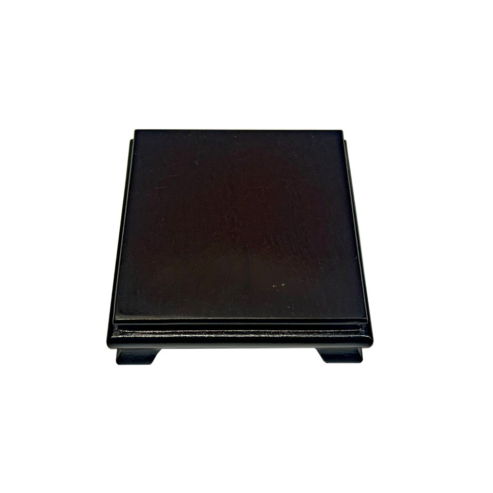 2" Dark Brown Wood Square Shape Display Stand Riser Easel ws4141A
