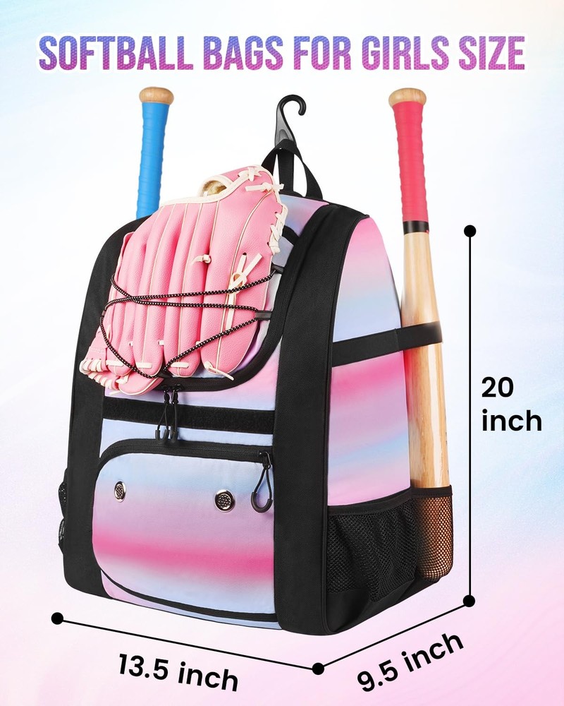 MATEIN Softball Baseball Backpack Shoe Compartment