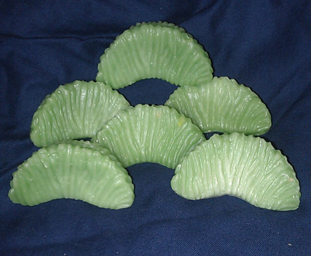 LIME SECTIONS, WAX, FAKE FOOD, PROPS, SCENTED