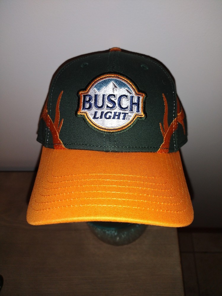 Busch Light Hunting Antlers Adjustable Hat Multi-Color