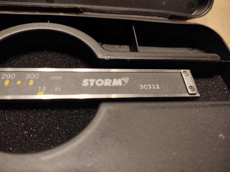 STORM Digital Caliper #3C312 w/Case and Extra Battery