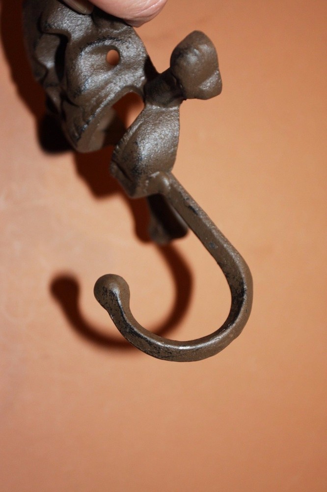 (2)pcs, Vintage Motorcycle Wall hook, Biker Garage Wall Decor, Solid Cast Iron