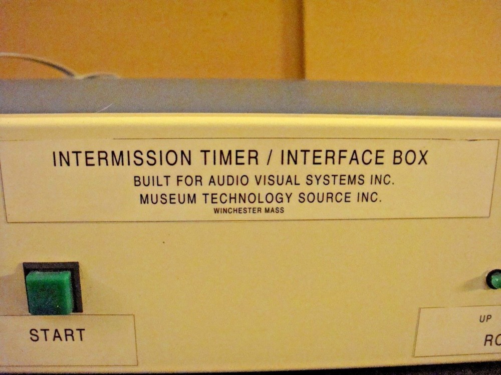 Museum Technology Source Audio Visual System Intermission Timer / Interface Box