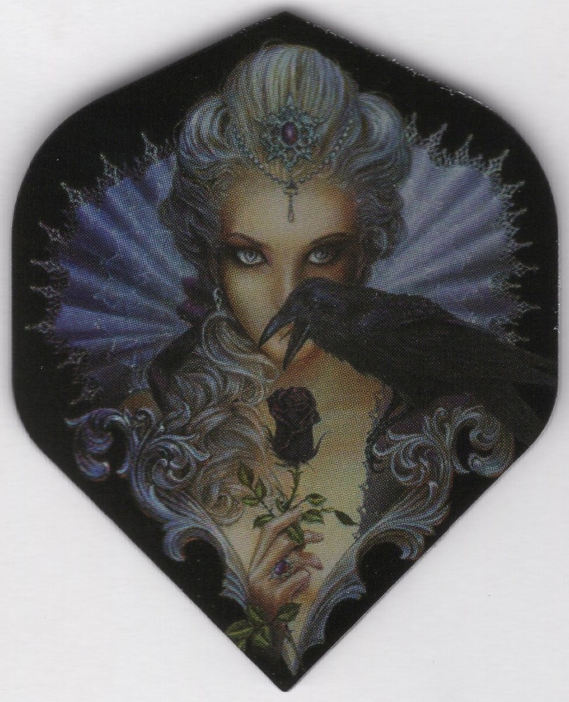 The Black Queen Dart Flights: 3 per set