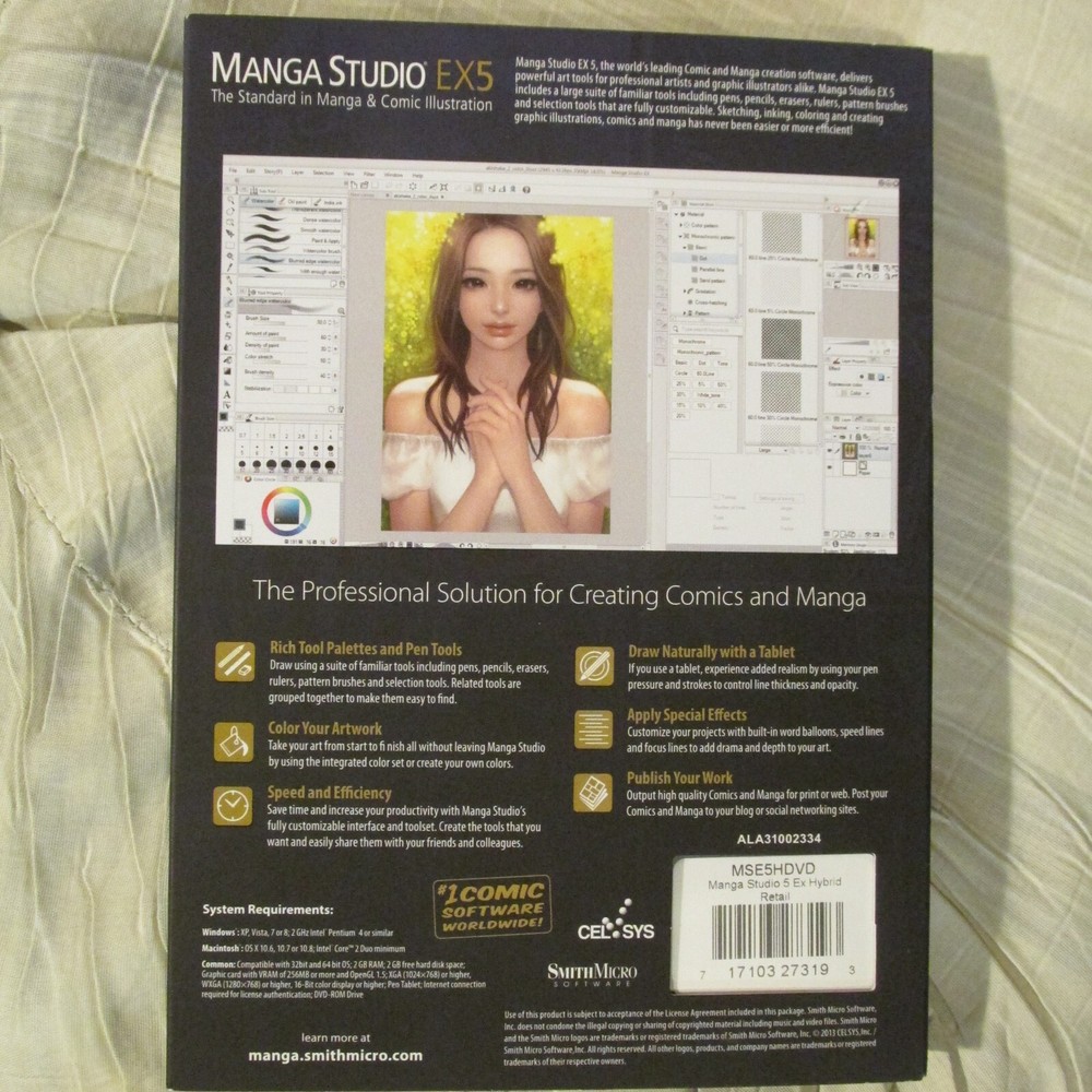 MAGNA STUDIO EX5~FULL VERSION DVD ROM~2013 MINT DVD ROM~CREATE MAGNA & COMICS