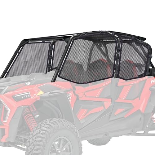 RZR XP4 1000 Window Mesh, Shield Ventilated Protective Door Net Roll Cage