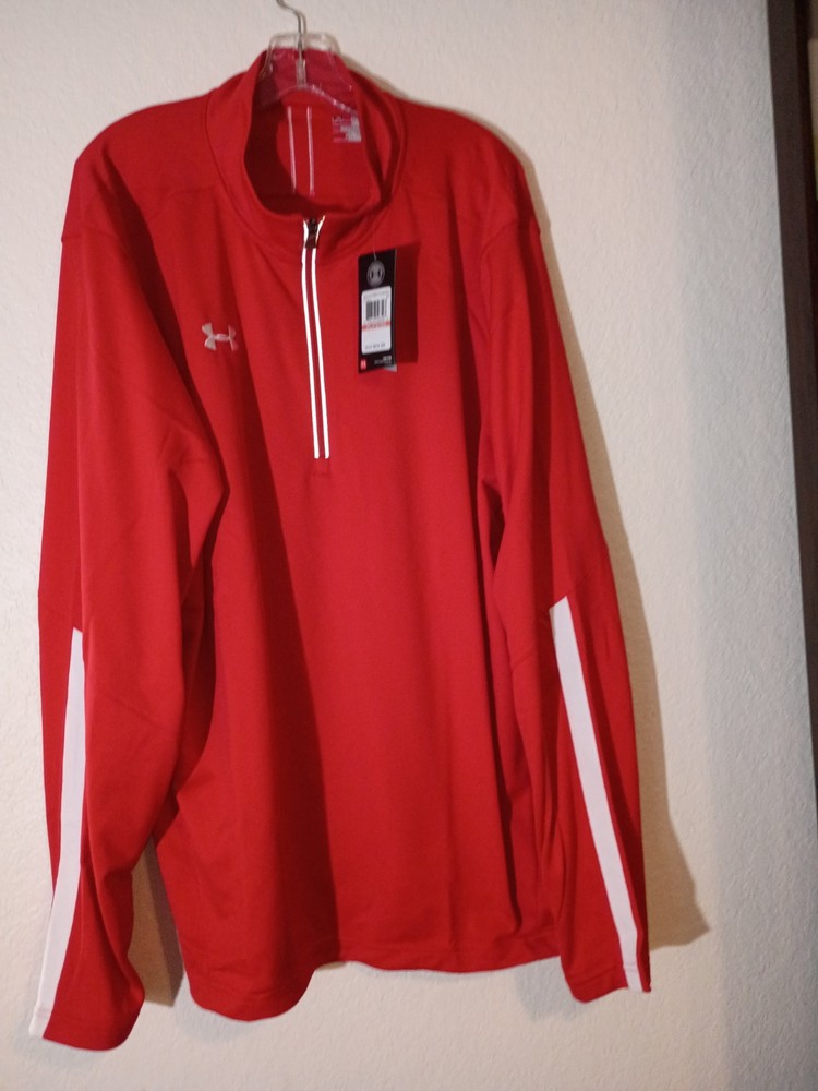 Under Armour Mens Pullover Half Zip Thick Long Sleeve Warmup 3XL