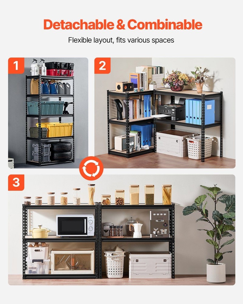 adjustable 5-tier 16x36x71.4 storage rack for flexible use