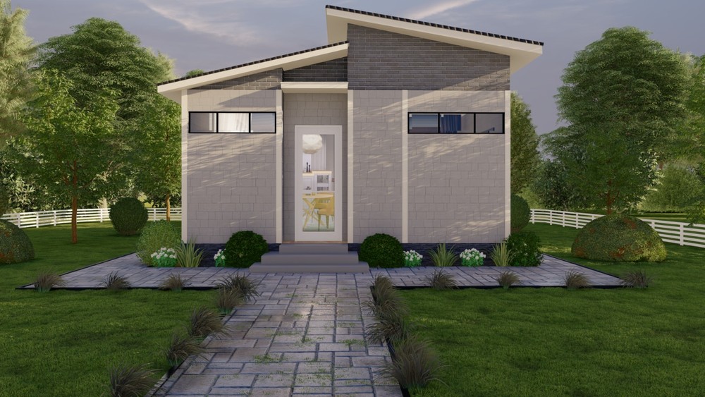 Generic Tiny House Plan 26x20 - 520 Sqft Cabin Cottage Layout Blueprint