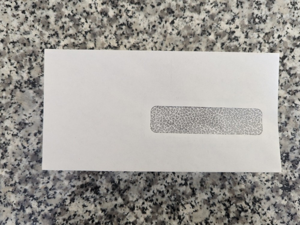 Set of 50 windowed (bottom right) envelopes