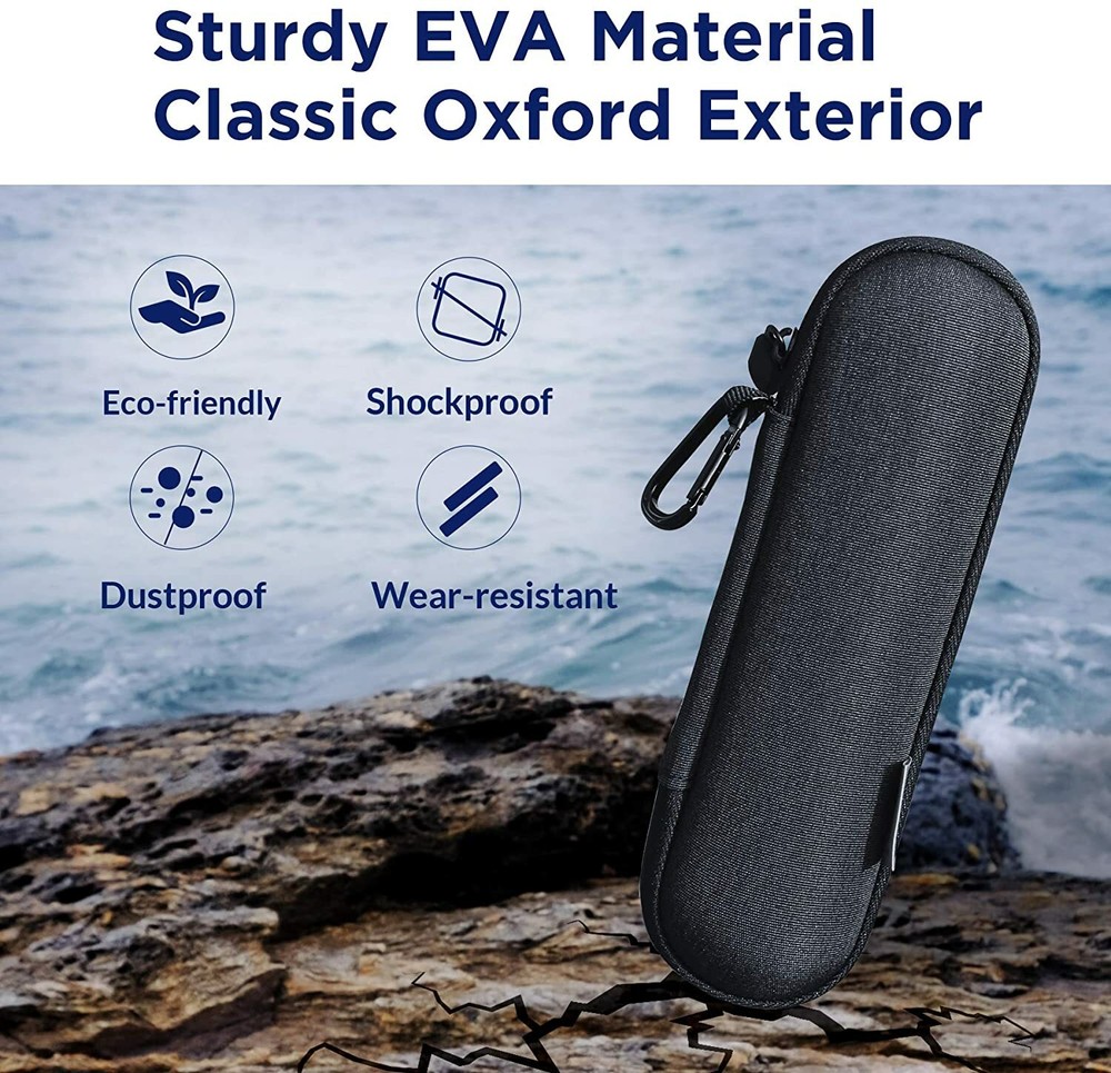 2Pcs Water Filter Case,Personal Filter Straw Carrying Bag,Shockproof EVA Storage