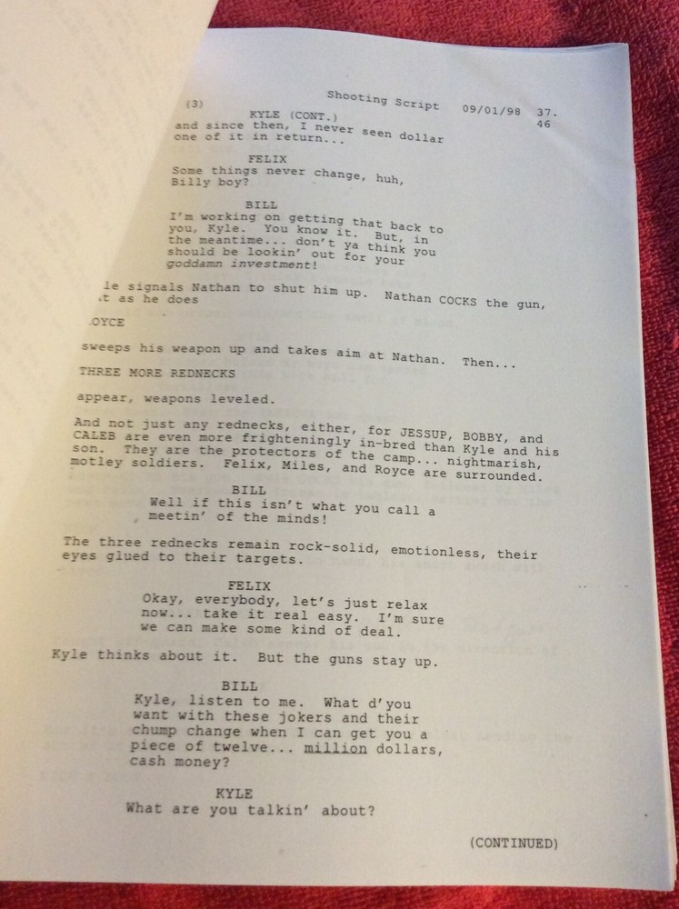 ORIGINAL SCRIPT MADE MEN JAMES BELUSHI TIMOTHY DALTON MICHAEL BEACH
