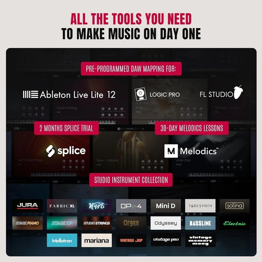 Studio Instrument Collection Included - Pro MIDI Controller