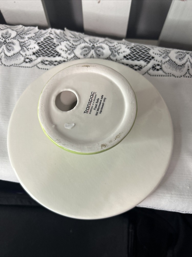 Transpac Easter Cake Stand 3.5”T X 8” W