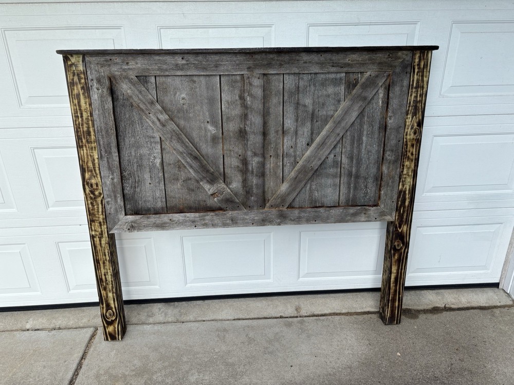 Rustic Barnwood Queen Sized Headboard