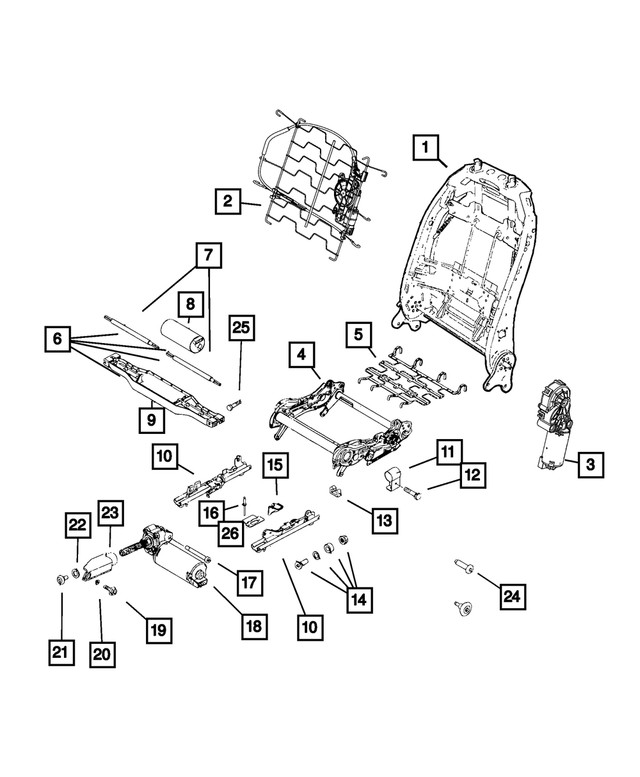 Genuine Mopar Seat Screw 68270894aa