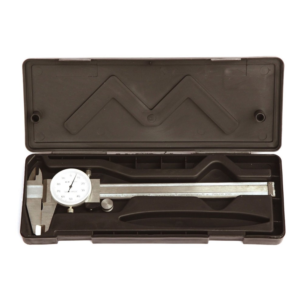 0- 6" Stainless Hardened IPE Shock Proof Dial Caliper, 4 Way Dial Caliper .001"
