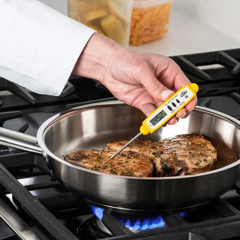 CDN DTT450 ProAccurate Thin Tip Yellow Thermometer w/ 6 Second Response