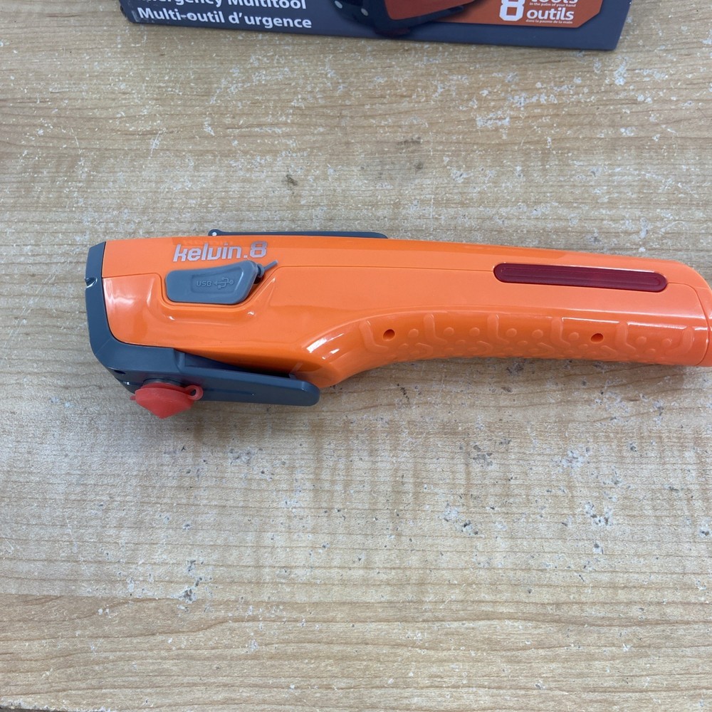 Kelvin Tools Automotive Emergency Multitool 8 Tools Total Orange