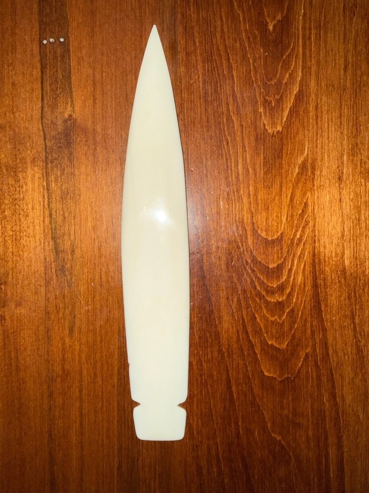 Laser Etched Bone Spear Head