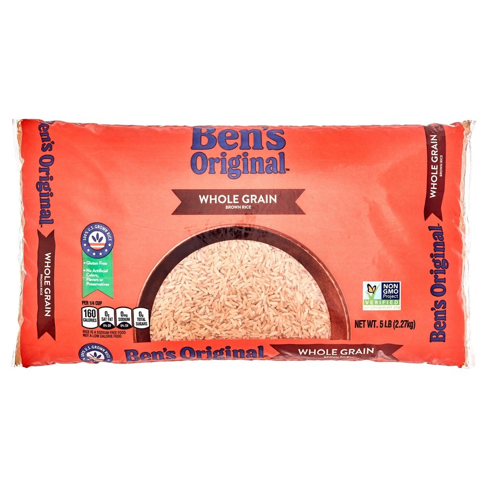 BEN'S ORIGINAL Whole Grain Brown Rice, 5 lb Bag